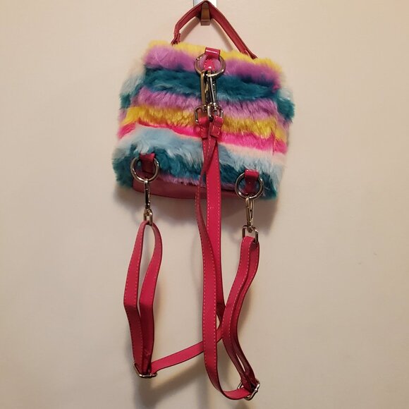 Fuzzy Mini Backpack - Picture 2 of 2